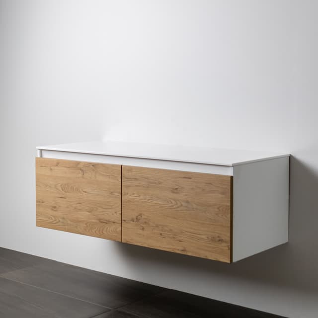 Milan Largo 1200 - White Velvet - French Oak