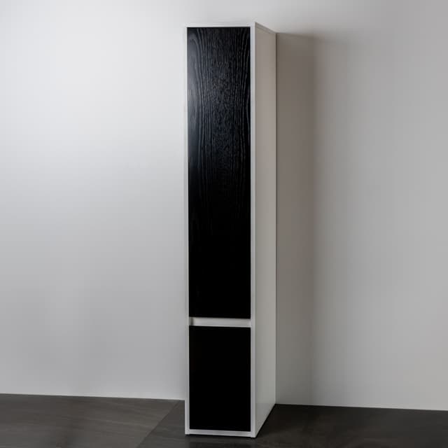 Tower 300 2 Doors - Black Oak / White Oak