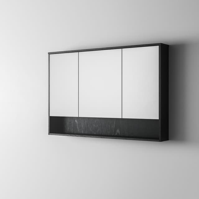 Open Shelf 1200 - Black Oak